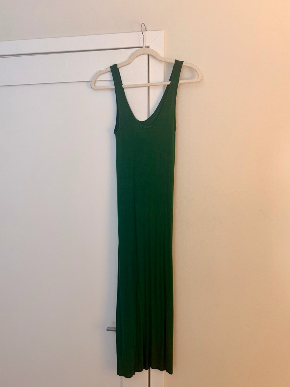 Enza Costa Silk Ribbed Midi Dress - Picture 2 of 4